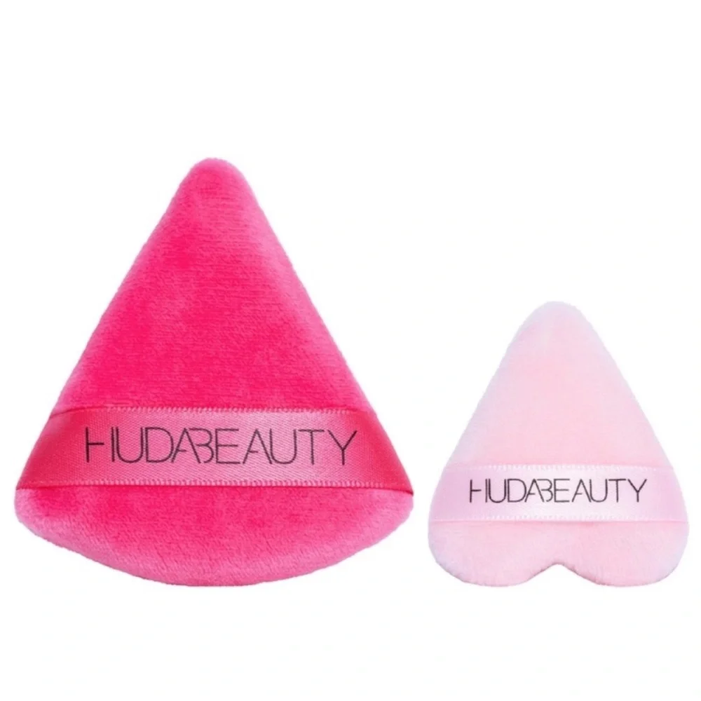 HUDA Beauty🌸Easy Bake Hot Pink Powder Puffs 5pc Variety Set *Gift Exclusive*